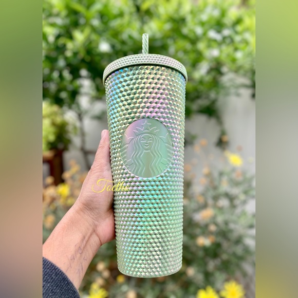 Starbucks Indonesia exclusive Spring Green Bling Pistachio Studded Tumbler - Picture 7 of 10